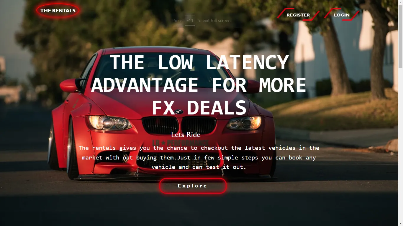 Car Rental and Repair Platform screenshot